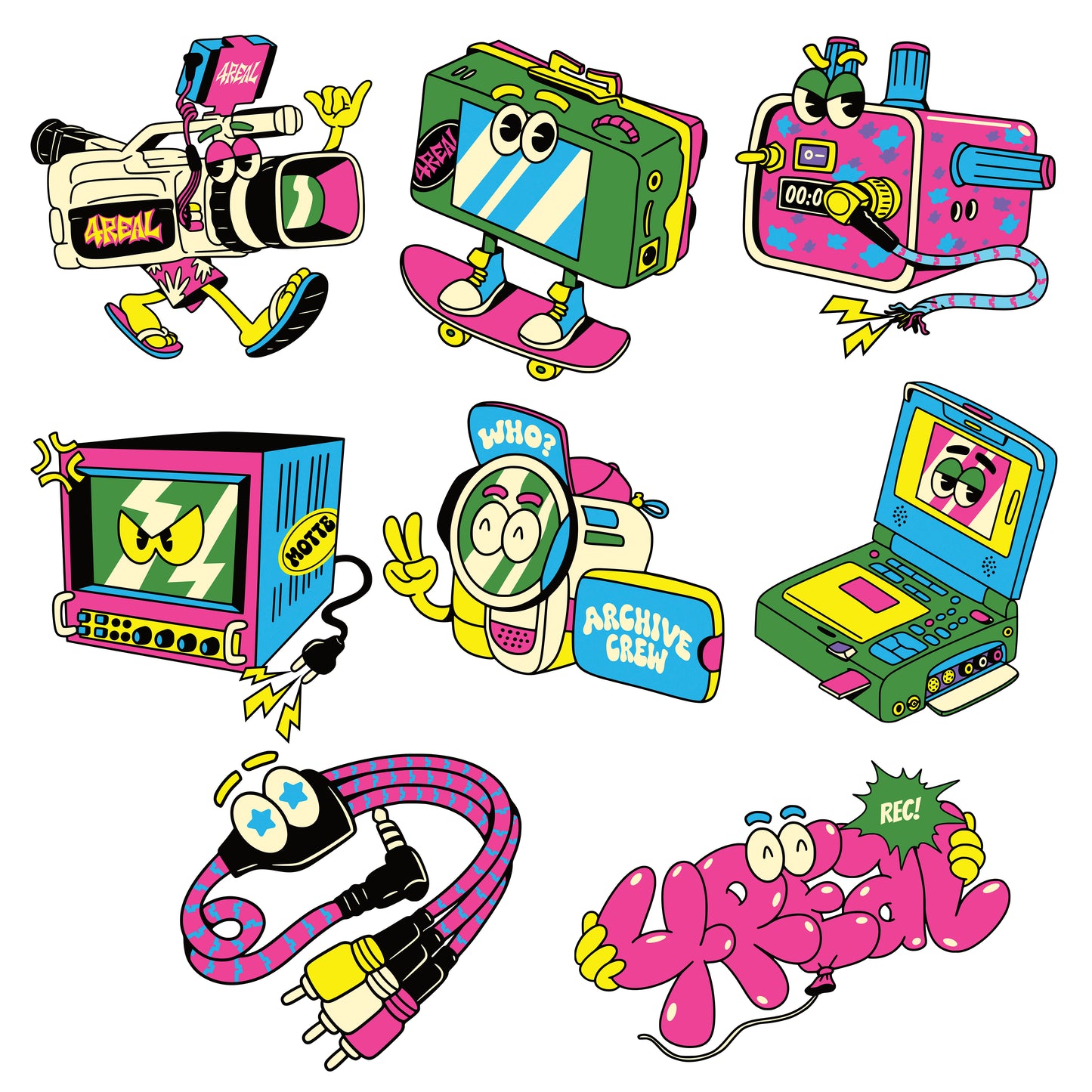 4Real x Motte Stickers Pack ( Collaboration )